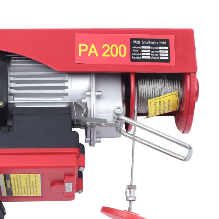 BJTDLLX Elektrische Seilwinde 440 Lbs Seilzug Motorwinde Flaschenzug 100kg bis 200kg Elektrische Sei