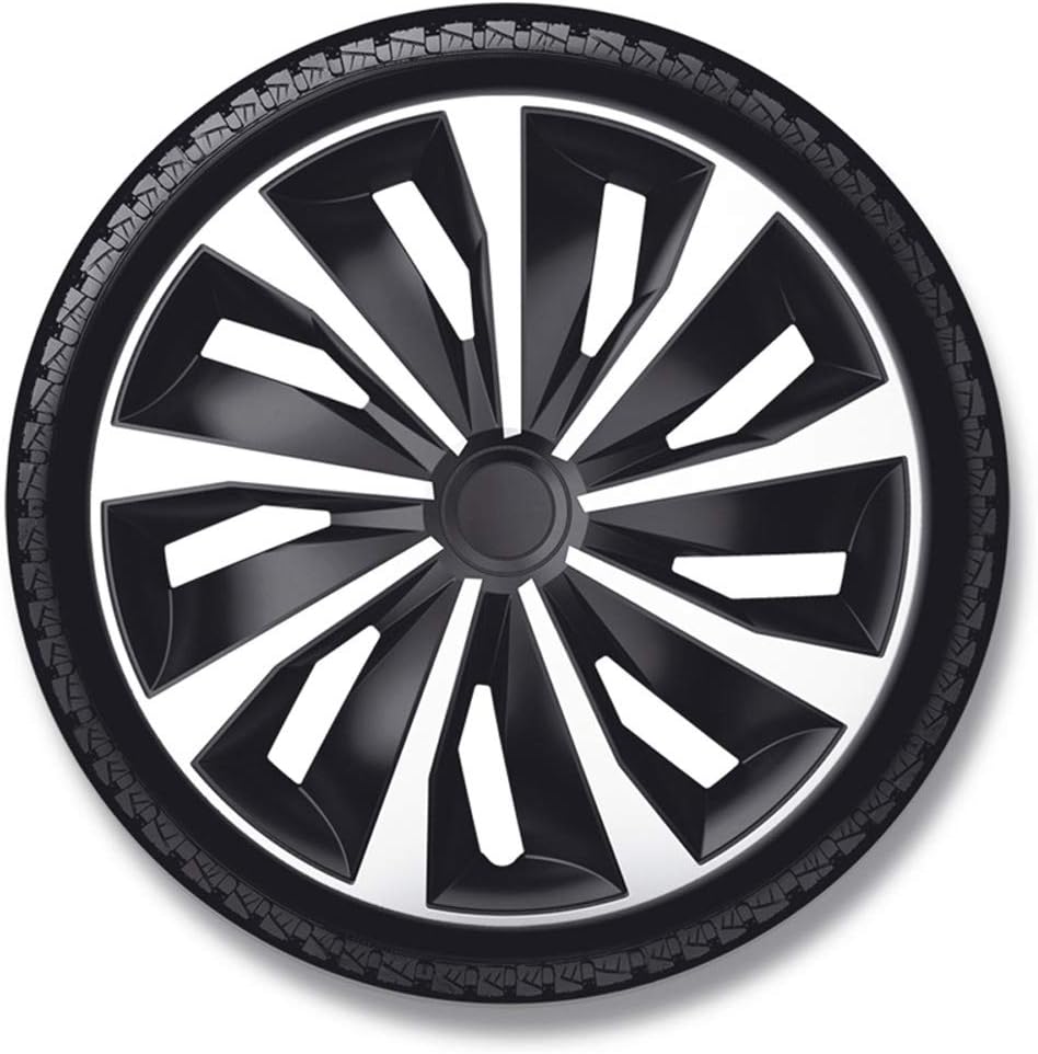 AUTO-STYLE Satz Radzierblenden Grip 16-Zoll Silber/Schwarz 16-inch, 16-inch