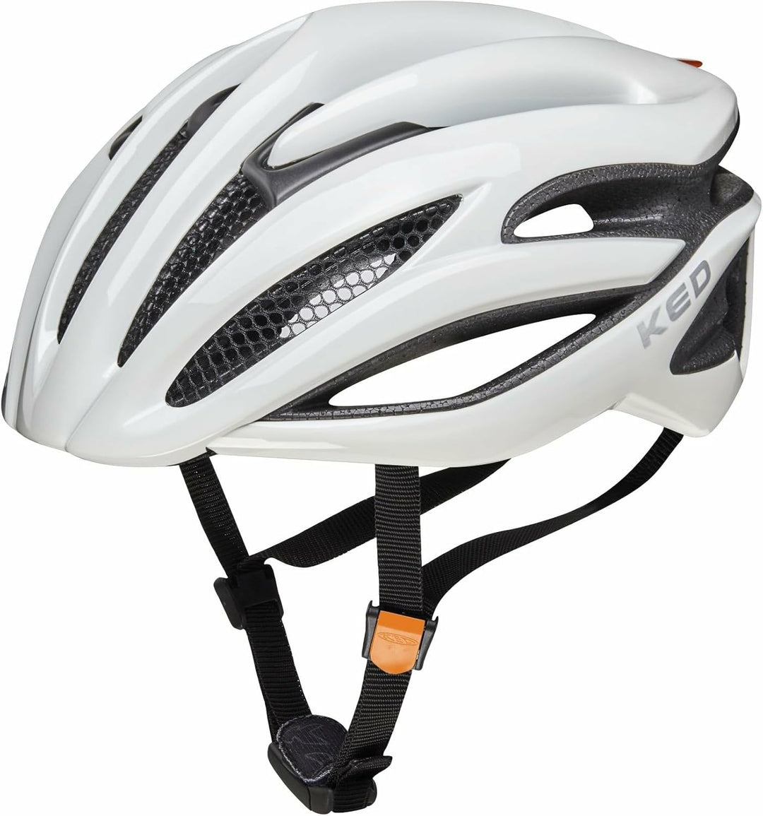 KED Rayzon Rennrad Fahrrad Helm weiss 2023 M (55-59cm), M (55-59cm)