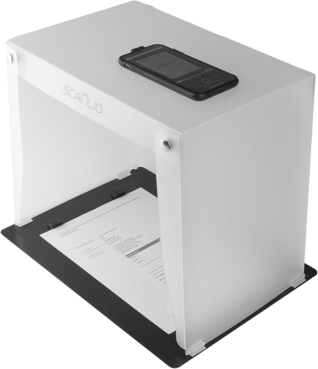 SCANLIO Pro | Faltbare Scanbox | Dokumente einfach und schnell mit dem Handy scannen | Handy Scanner