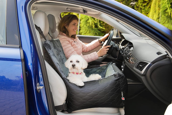 Luxuriös Hunde Auto Sitz | Autositz für Hunde, Rückbank, Vordersitz | Universal Waschbar Hundeautosi