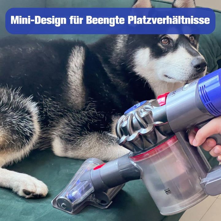 MOPEI Haardüse Mini Elektrobürste Kompatibel mit Dyson V15 V11 V10 V8 V7 zur Reinigung von Haustierb