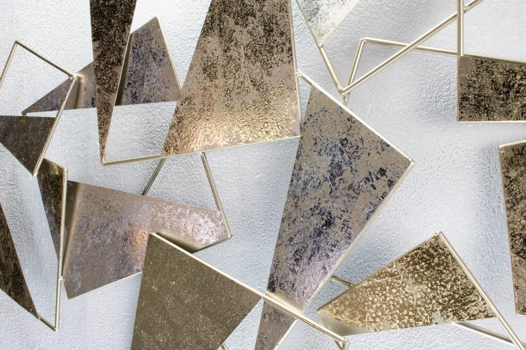 KunstLoft Wanddeko Metall | 100% HANDGEFERTIGT | 120x80x8cm | Wandbild Metall 'Mit Ecken und Kanten'