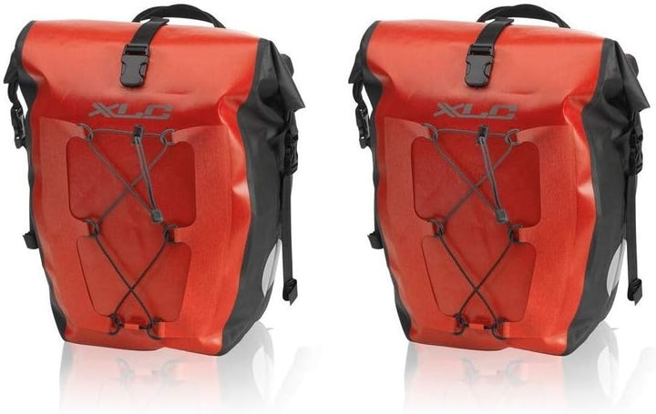 XLC Unisex – Erwachsene Einzeltaschenset wasserdicht Packtasche 1size Rot, 1size Rot