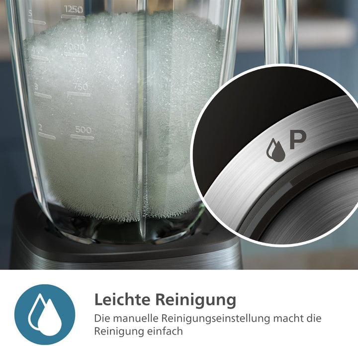 Philips 5000-Serie Standmixer inkl. Blend-and-go-Behälter - 1200 W. 2L maximales Fassungsvermögen. P