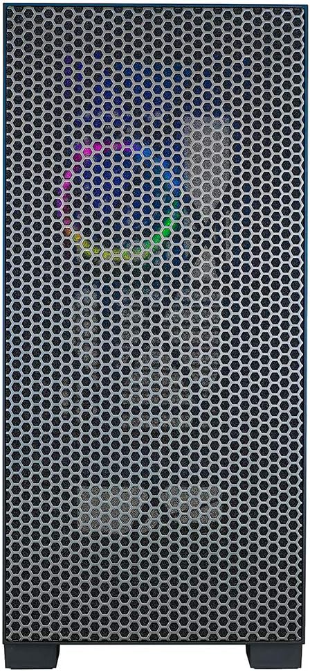 AZZA Hive - ATX Mid Tower Gaming Gehäuse, Design für optimalen Airflow, mit ARGB Lüfter, Schwarz