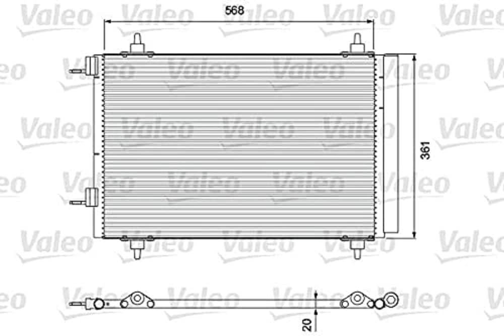 VALEO Kondensator Klimaanlage 818171