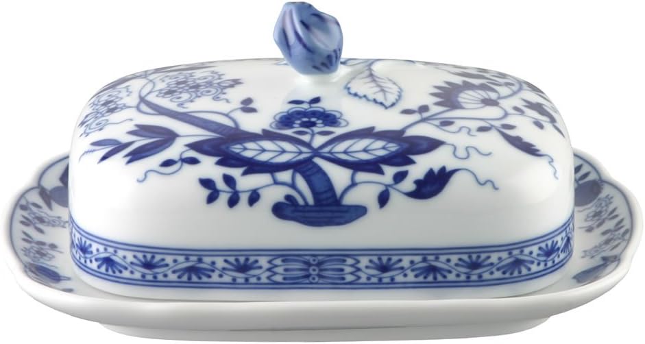 Hutschenreuther Blau Zwiebelmuster Butterdose 250 gr.