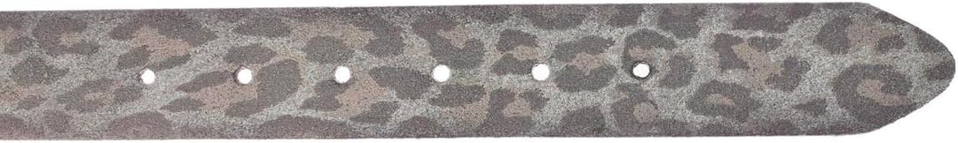 Vanzetti Animal Scouting 35mm Leather Belt W110 Leo Gray