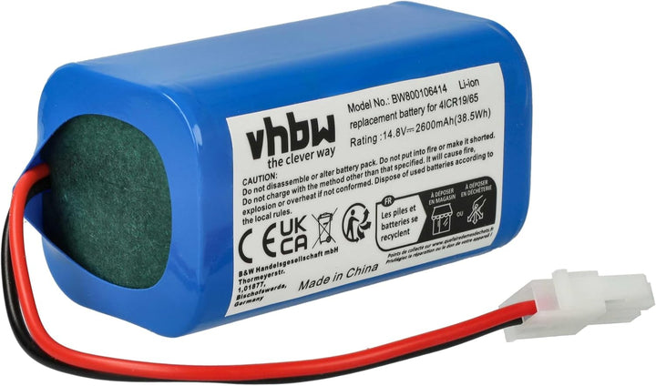 vhbw Akku kompatibel mit Dibea D960, GT200, GT9, V750, V780, V780s, V870 Staubsauger Home Cleaner He