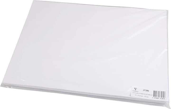 Clairefontaine 37281C Skizzenpapier (120 g, DIN A2, 42 x 59,4 cm, 125 Blatt, ideal für Künstler oder