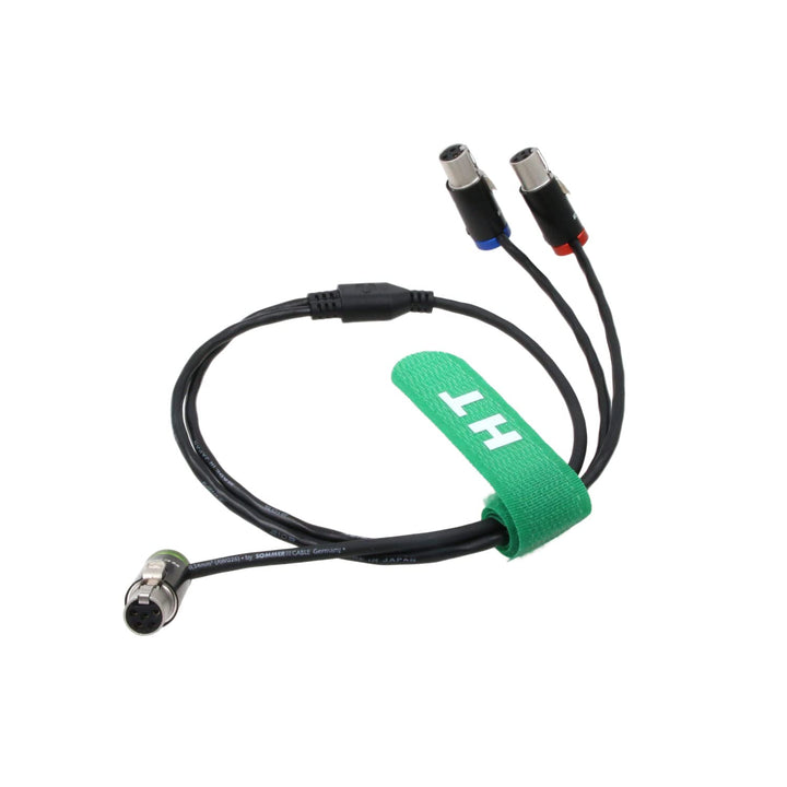 HangTon Audio-Y-Kabel für Zaxcom QRX200 Lectrosonics SRc5P Receiver auf Kamera-Mixer-Recorder, Low-P