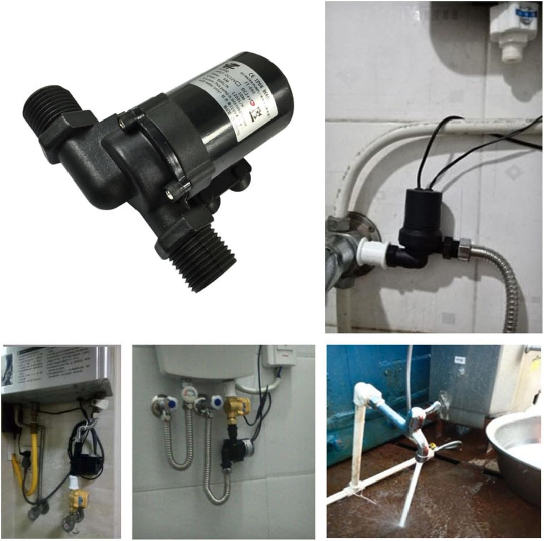 Bürstenlose DC-Wasserpumpe, bürstenlose Mini-DC-Wasserpumpe für Solarwarmwasserbereiter 24V -40 ℃ ~