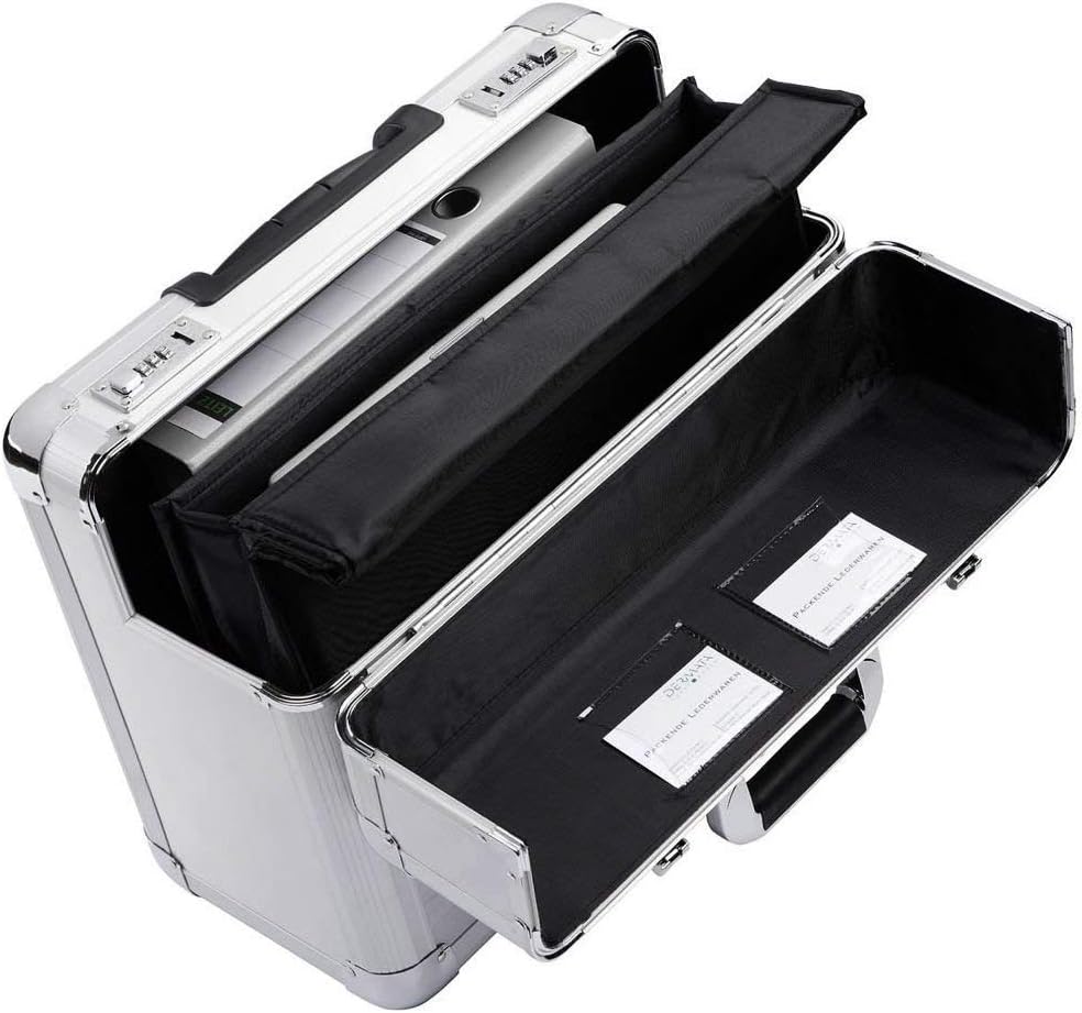Bowatex Alukoffer Alu Trolley Aktenkoffer Pilotenkoffer Aluminiumkoffer 48 cm