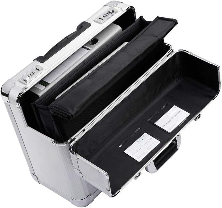 Bowatex Alukoffer Alu Trolley Aktenkoffer Pilotenkoffer Aluminiumkoffer 48 cm