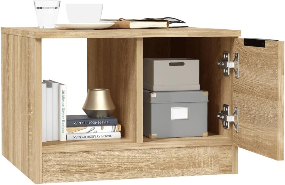 FIRBNUS Blumentisch Braun 50x50x36 cm BĂŒrotisch Beistelltisch Holz Wohnzimmertisch Modern StabilitĂ€t