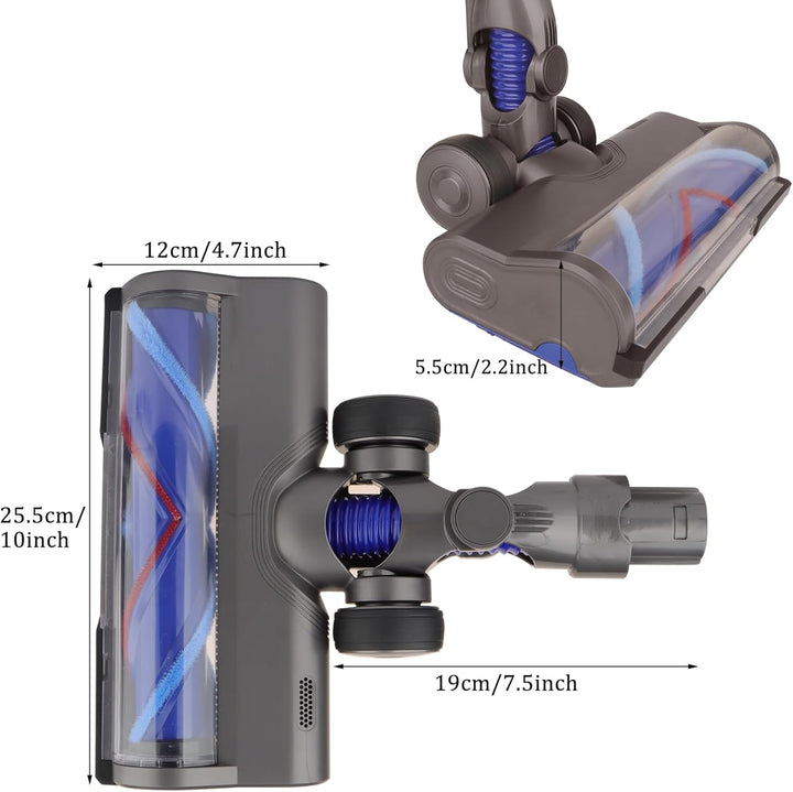 Ersatz-Motorkopf-Aufsatz für Dyson V6, DC58, DC59, DC61, DC62, DC74 Akku-Staubsauger, V-förmiger Tur