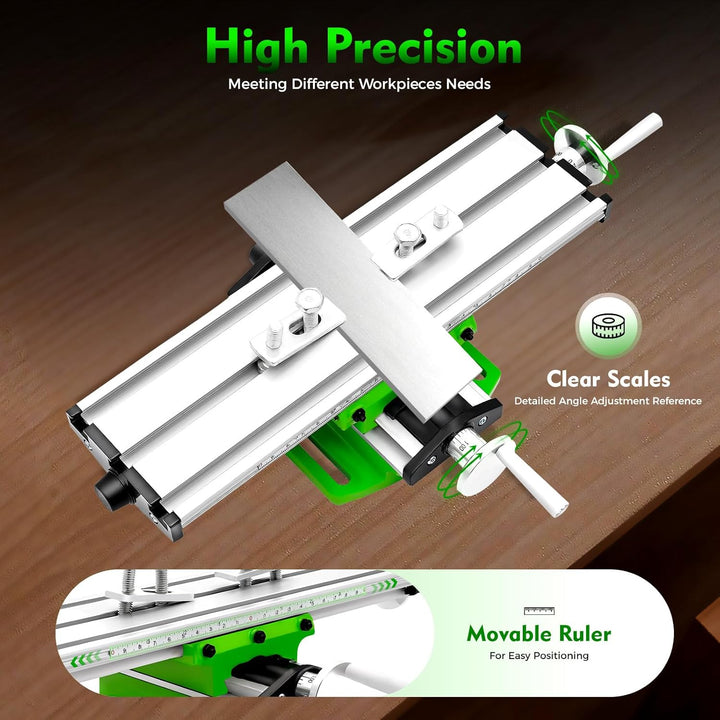 Kreuztisch Ständerbohrmaschine FräStisch Koordinatentisch Schraubstock Querschlitten Arbeitstisch Bo