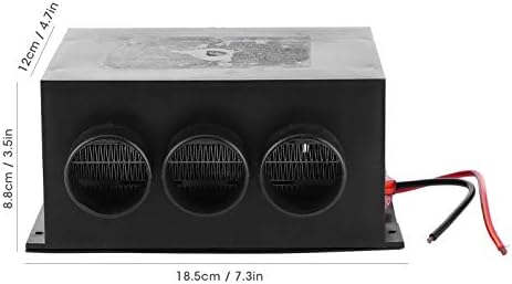 Garsent 12V 600W Autoheizung, 3-Loch-tragbares Auto-Heizgebläse, Winterheizung, wärmer, Windschutzsc