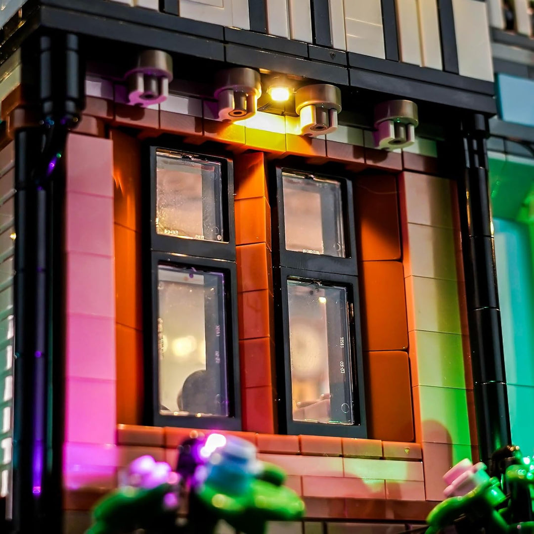 LocoLee Licht Set Kompatibel mit Lego Eckhaus im Tudorstil Fernbedienung Version, Nur Lichter Set -