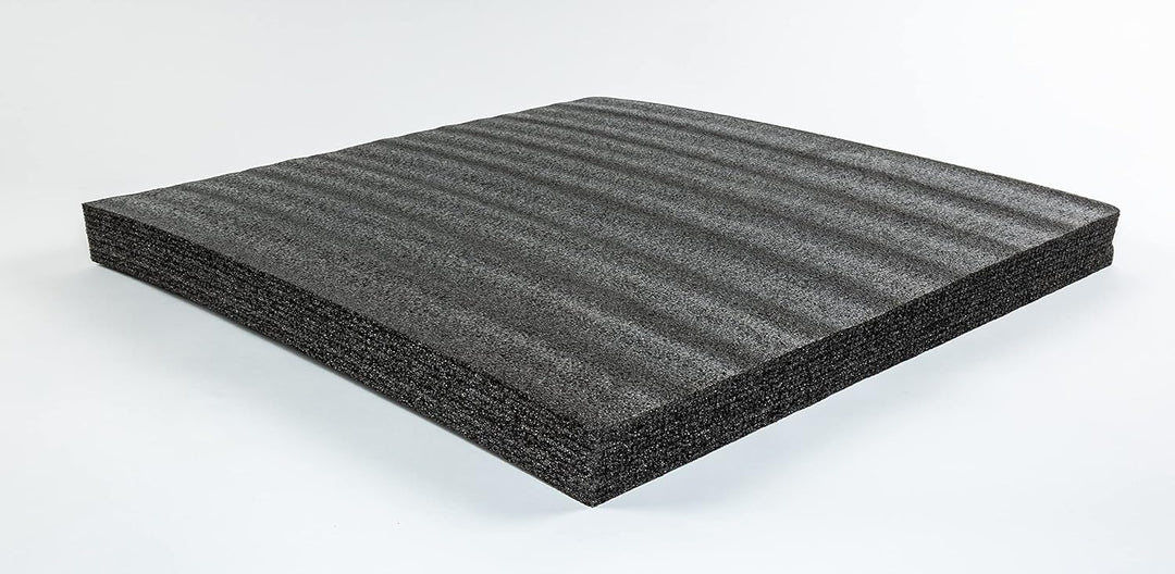 TYGR Multilayer Schaumstoff 600x600x50 schwarz für Werkzeug, Kamera & Co. | Einfaches Bearbeiten | W