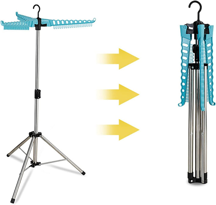 Sinbide Wäscheständer für Hemden, Faltbarer Wäscheständer Platzsparend, Klappbarer Kleiderstaender,