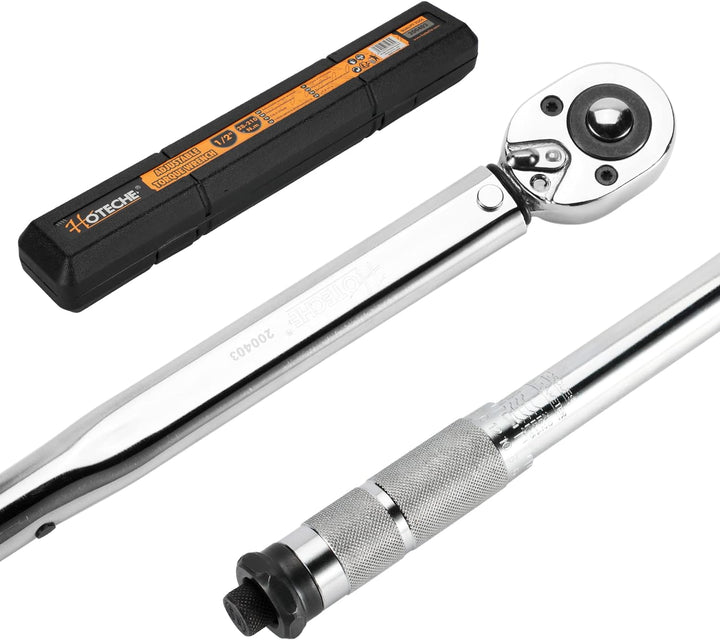 Hoteche Drehmomentschlüssel 1/2 Zoll 28-210Nm mit Hebelumschaltknarre und Stahlrohr für präzises Anz