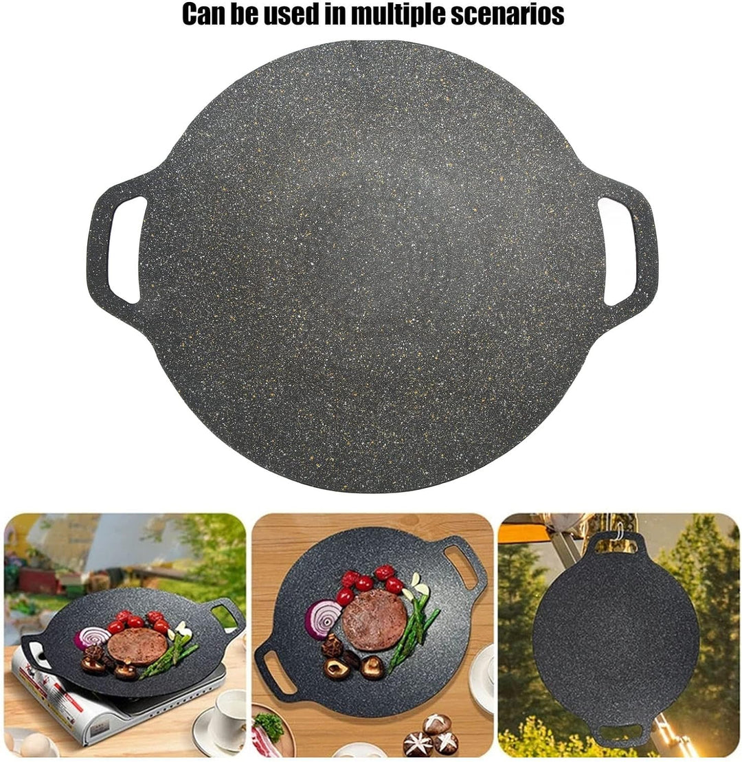 Koreanische Grillpfanne Koreanischer BBQ-Grill Antihaft-Grill, 6-lagige Runde BBQ-Grillplatte für El