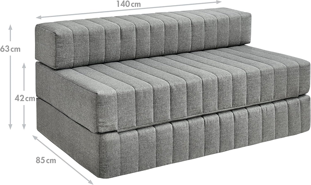 Traumnacht Doppelgästematratze / Schlafsofa, 3-Sitzer Gästesofa mit Schlaffunktion, Liegefläche ca.