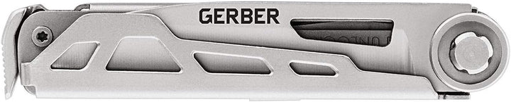 Gerber Taschenmesser mit 8 Funktionen, Multitool mit glatter Klinge, ArmBar Cork, Gold, Edelstahl/Al
