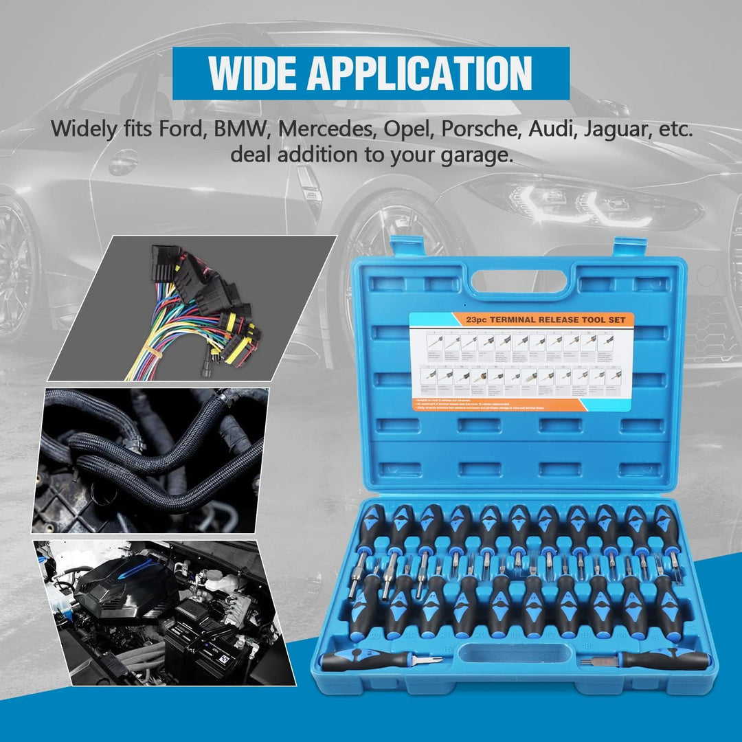 VKALTUL Auspinnwerkzeug kfz Set23-tlg terminal Removal Tool kit, Pin Werkzeug KFZ Stecker terminal a