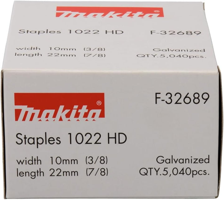 Makita F-32689 Klammer 10-22mm, 22 mm x 10 mm 5040 Qty, Mehrfarbig, 22 mm x 10 mm 5040 QTY