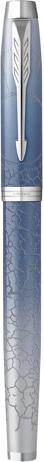 PARKER Füller IM Premium Special Edition Polar (Silver) M Blau Silber, Silber