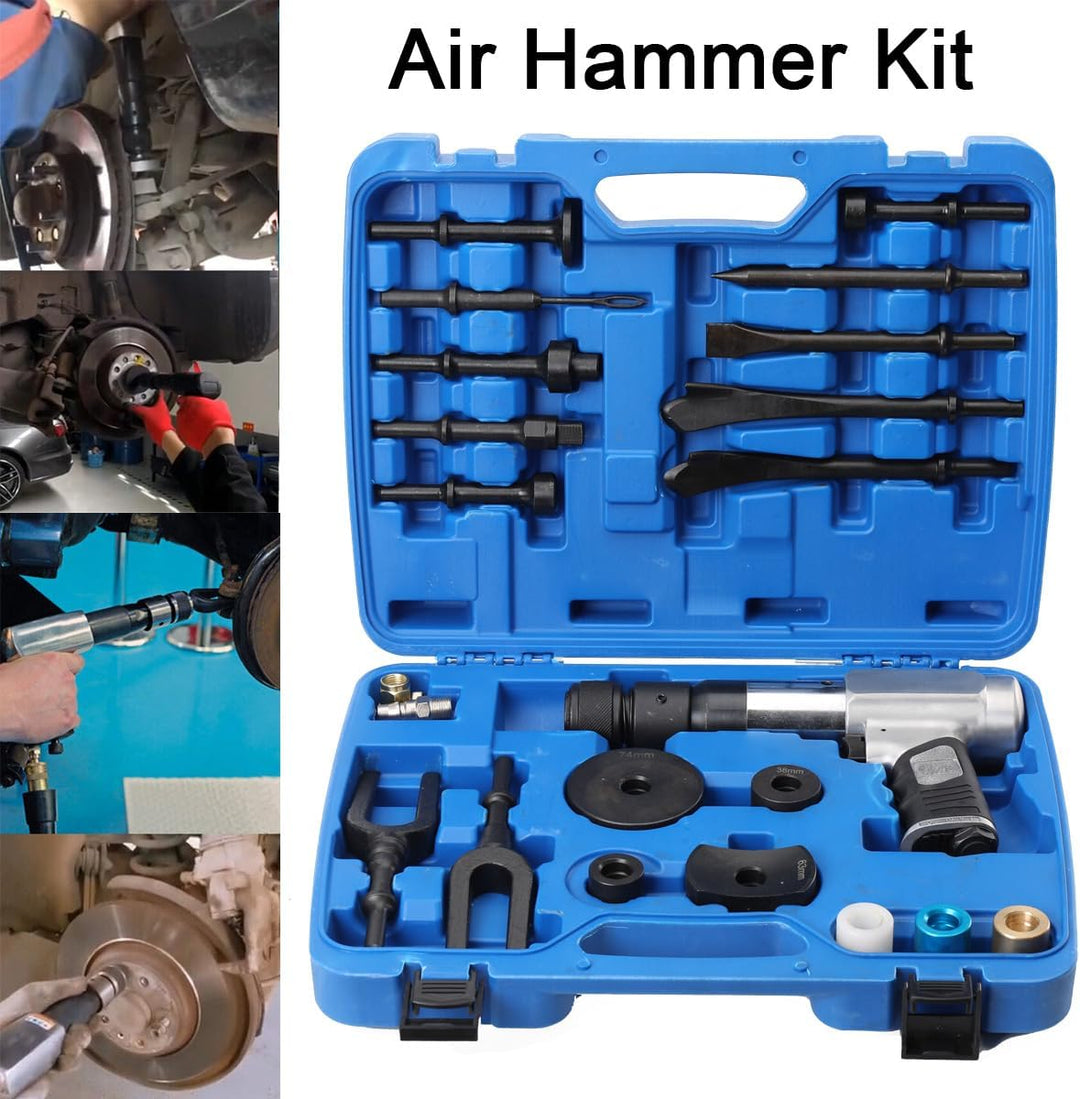 COYWEH Lufthammer Pneumatischer Betonbrecher Kugelgelenk Auto Reparaturwerkzeug Entferner Flachpunkt