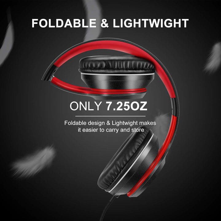 LORELEI X8 Over-Ear-Kopfhörer mit Mikrofon mit 1,45 m verwicklungsfreier Nylonschnur und 3,5-mm-Stec