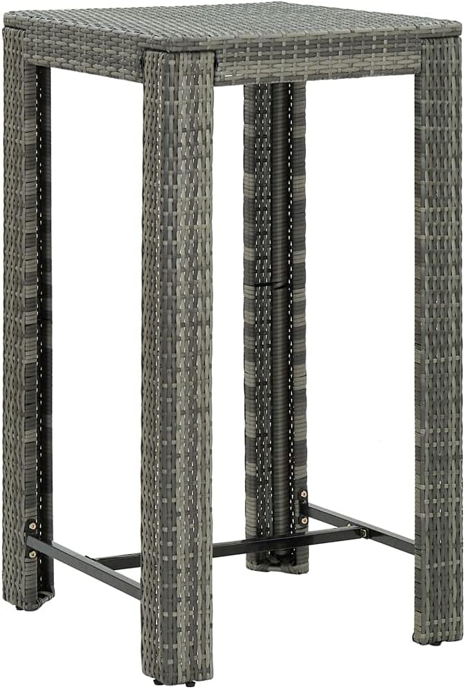 vidaXL Gartenbar Set 3-TLG. mit Kissen Theke Bar Tresen Gartentheke Bartisch Stehtisch Barhocker Bar