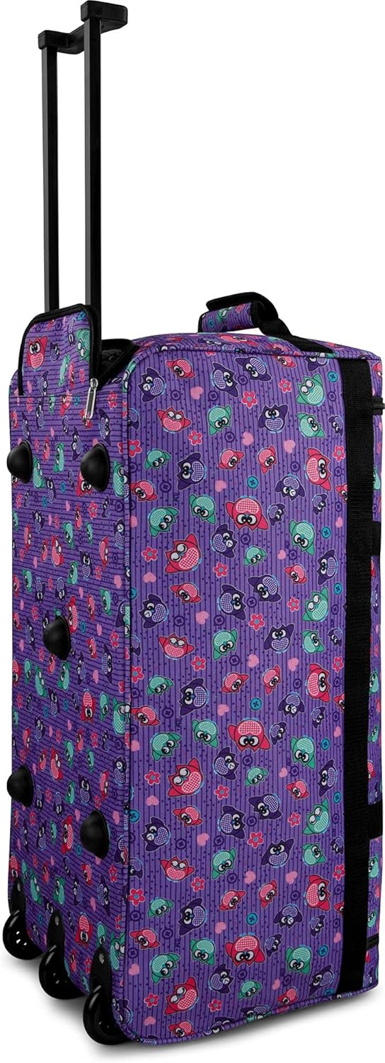 normani XXXL - Schwarzer Trolley - Jumbo Travel - grosse und leichte Reisetasche mit 2 Rollen für Da