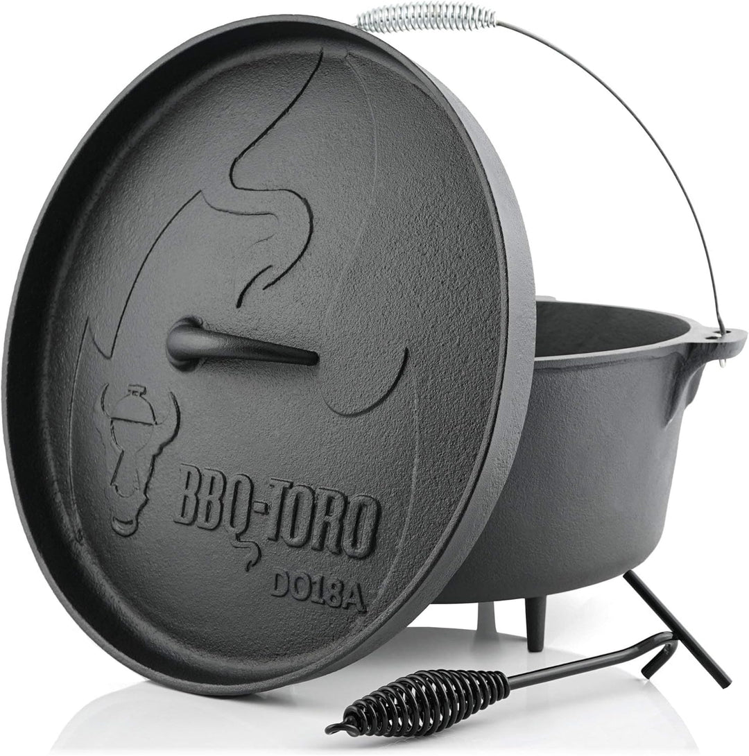 BBQ-Toro Dutch Oven Alpha Serie | 19,0 Liter (DO18A), Topf mit Füsse | bereits eingebrannt - preseas