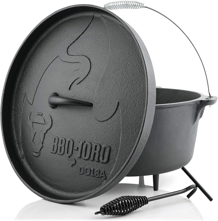BBQ-Toro Dutch Oven Alpha Serie | 19,0 Liter (DO18A), Topf mit Füsse | bereits eingebrannt - preseas