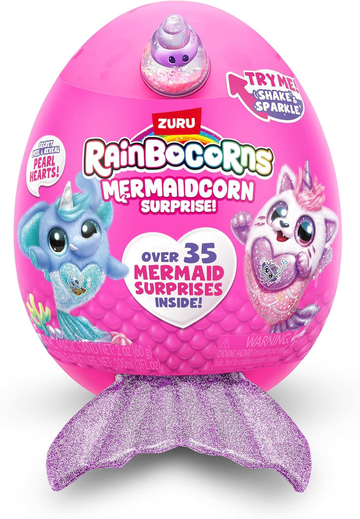 Rainbocorns Mermaidcorn Surprise Serie 7, Meribella Kätzchen, von ZURU, 28 cm Plüschtier, Meerjungfr