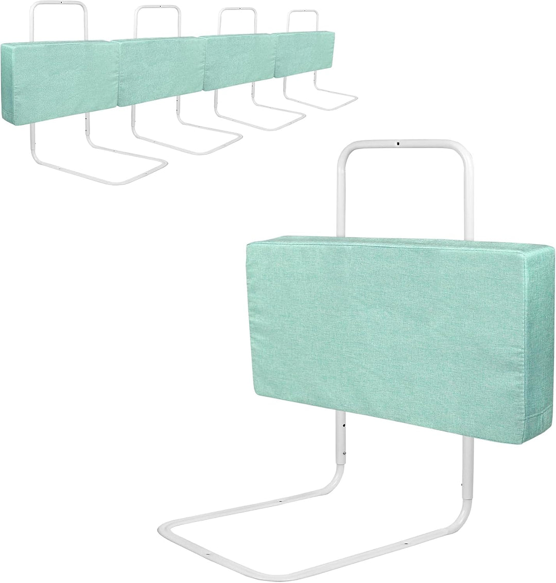 SUBTLETY 50cm Baby Bettgitter mit Leinen Softpack 5-Loch Höhenverstellbar Rausfallschutz Kinderbettg