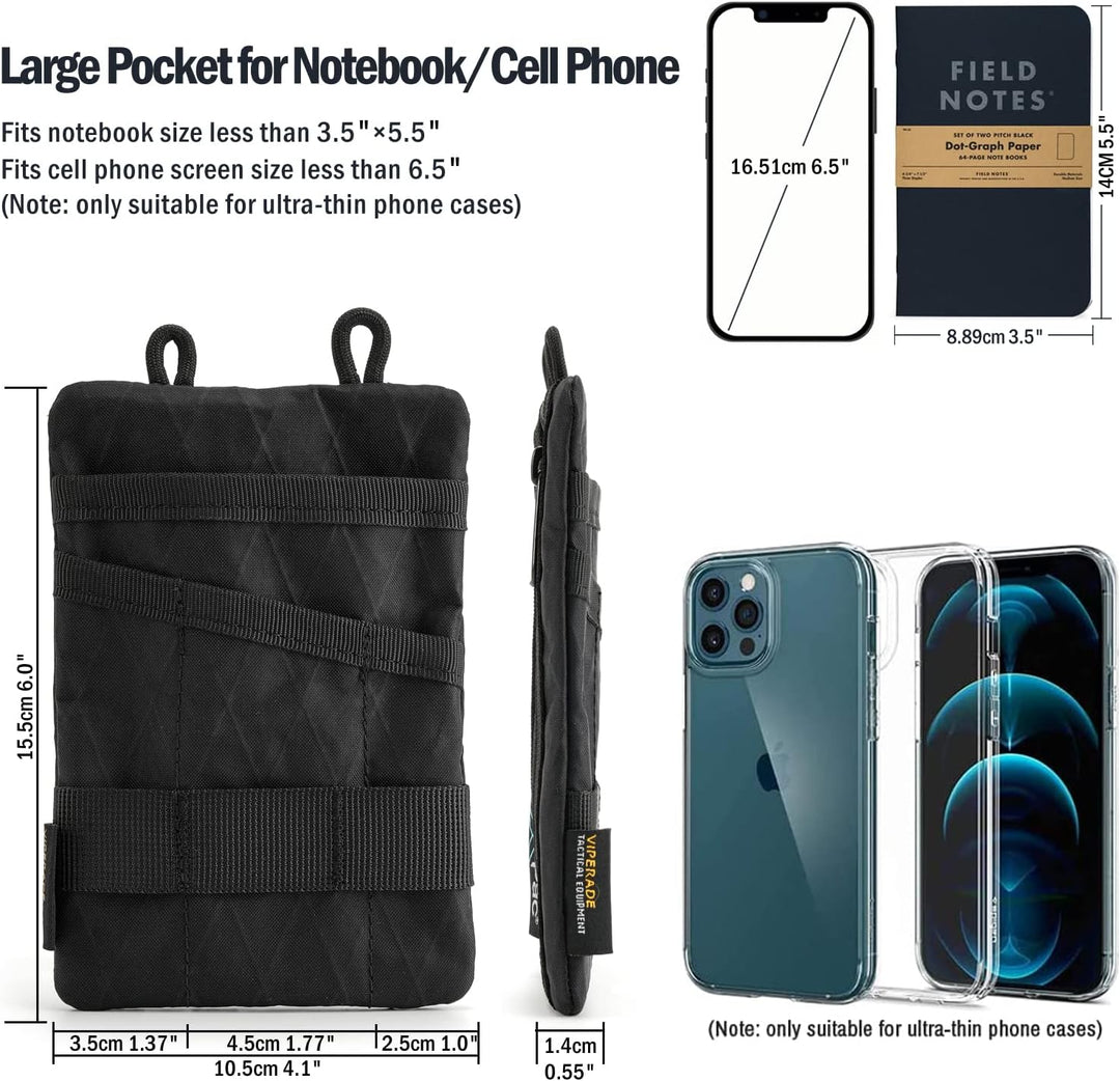 VIPERADE VE1 X-Pac EDC Werkzeugtasche Organizer EDC Pouch Klein EDC Taschen Pocket Organizer Nylon M