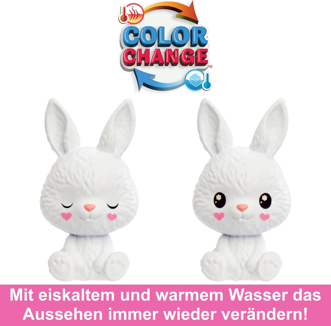 BARBIE Cutie Reveal Puppe - Chelsea-Puppe mit 6 Überraschungen und Farbwechselspass, Hasen in Koala-
