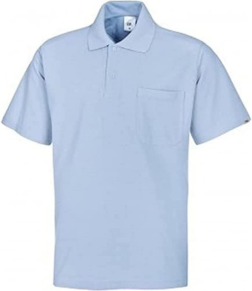 BP 1612-181-11-3XL Unisex-Poloshirt, 1/2 Ärmel, Polokragen mit Knopfleiste, 70 cm, 220,00 g/m² Stoff