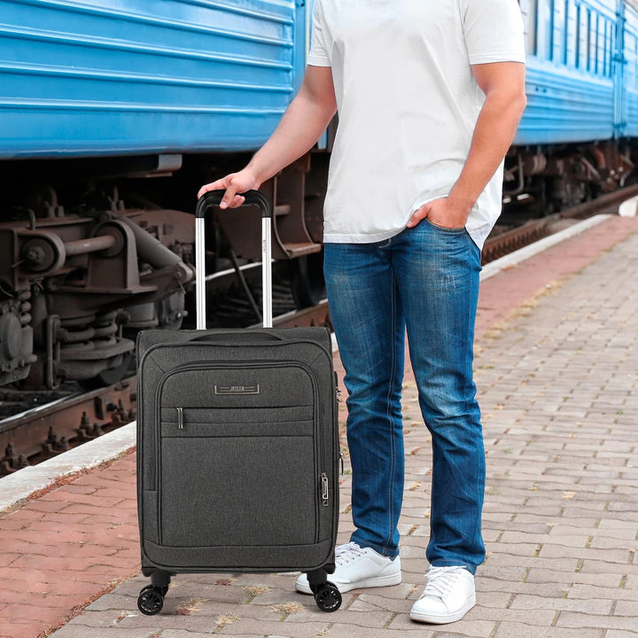 JASLEN - Koffer Klein Handgepäck - Handgepäck Koffer 4 Rollen - Koffer Handgepäck 55x40x20 Leicht un