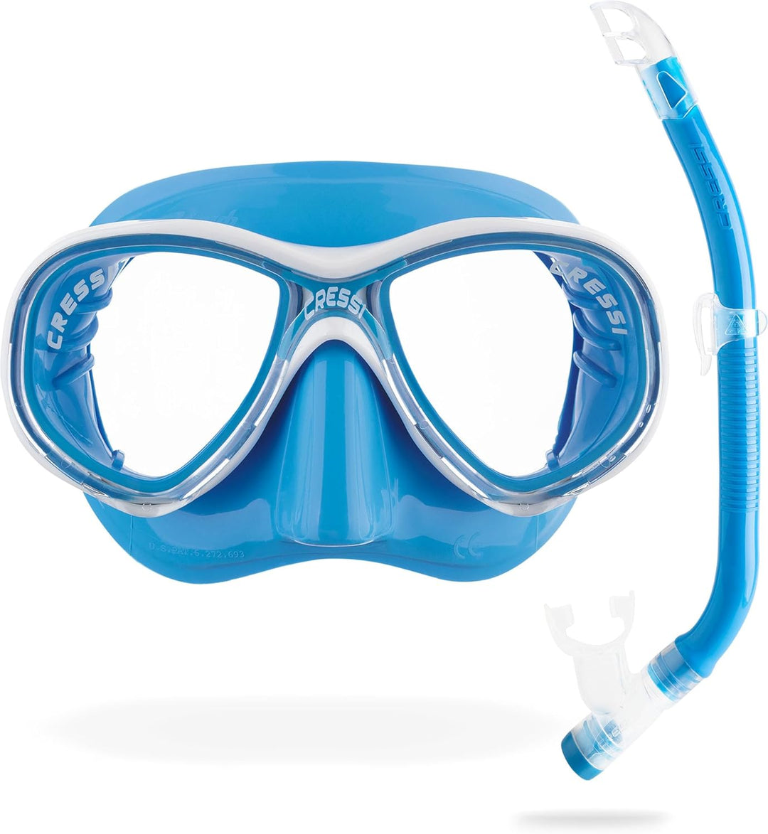 Cressi Marea Jr - Maske oder Maske Marea Jr + Schnorchel Top zum Tauchen und Schnorcheln, Einheitsgr