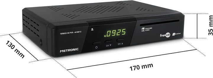 METRONIC Terbox 441667 Tuner Ja (MPEG4 HD) FRANSAT, FRANSAT