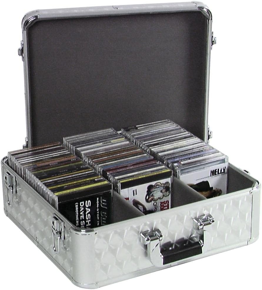 ROADINGER CD-Case ALU poliert 100 CDs | CD-Case, Aluminiumgehäuse, poliert