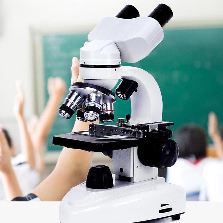 Binokulares Mikroskop, 40- Bis 5000-fache Vergrösserung, Professionelles Mikroskop mit Feinfokusknöp