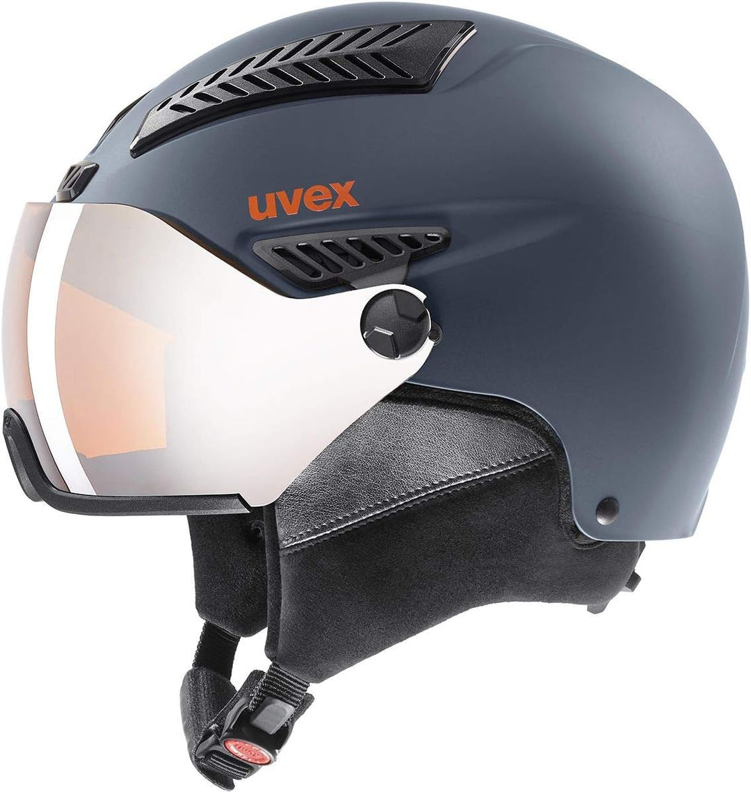uvex Unisex – Erwachsene hlmt 600 Visor Skihelm dark slate orange mat 59-61 cm, dark slate orange ma
